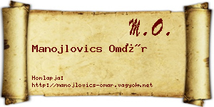 Manojlovics Omár névjegykártya